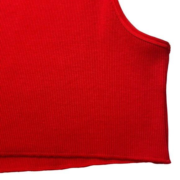 SKIMS Cotton Rib Super Crop Tank Ruby 2X - Picture 7 of 10